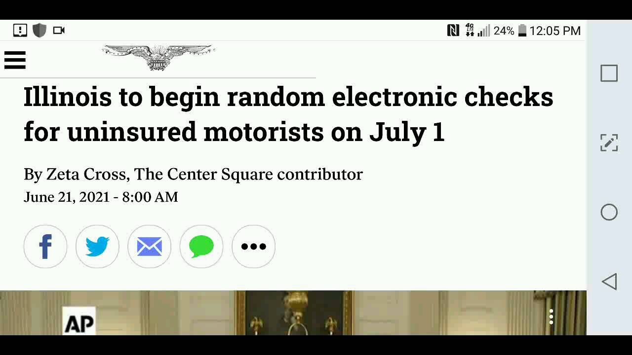 Illinois Will Randomly Check For Uninsured Motorists...