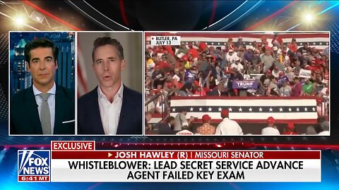 BOMBSHELL: Sen Josh Hawley says the Lead Secret Service advance agent