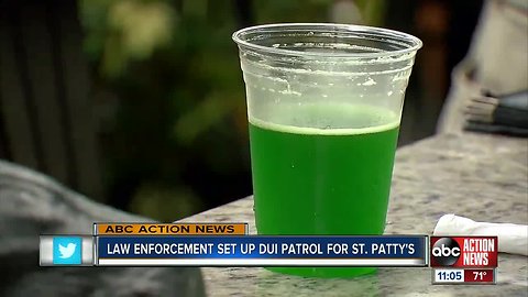 Law enforcement DUI patrols for St. Patty's