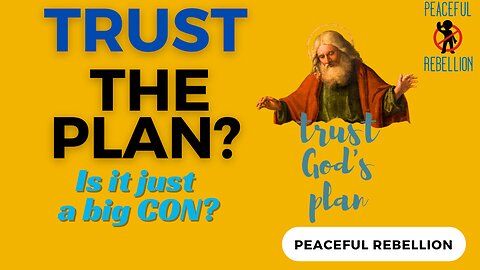 Trust the plan! Is that wise? Peaceful Rebellion #awake #aware #spirituality #channeling #5d