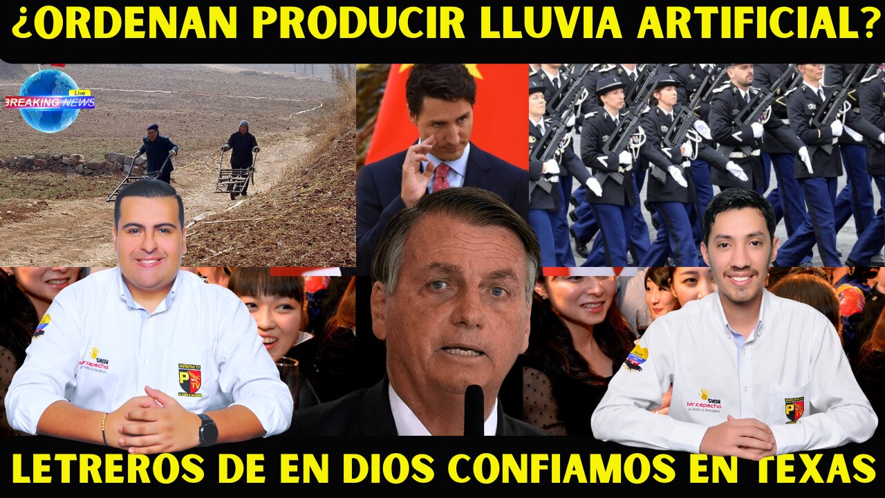 ¿CHINA ORDENA PRODUCIR LLUVIA POR SEQUIA?, PERSECUCIÓN A BOLSONARO.