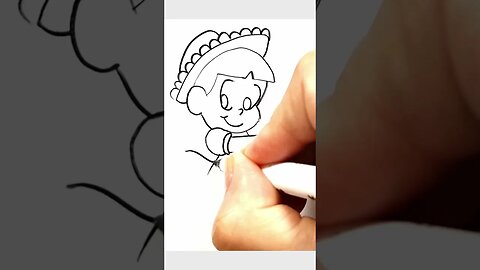 How to draw and paint Rosie Lee, Chuck Billy's girlfriend from Monica's Gang #shorts