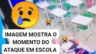 imagens mostra momento do aluno que atacou professora em escola de São Paulo