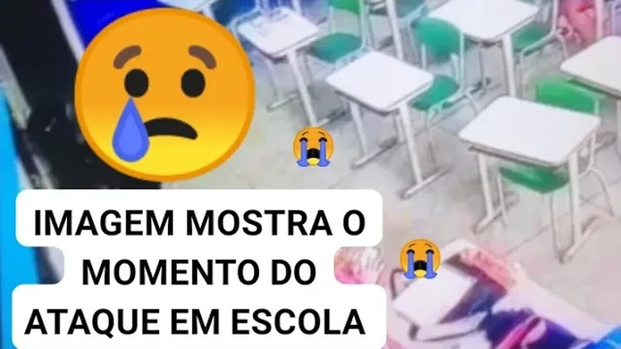 imagens mostra momento do aluno que atacou professora em escola de São Paulo