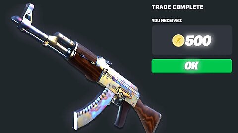 depositing my AK CASE HARDENED on CSGOROLL