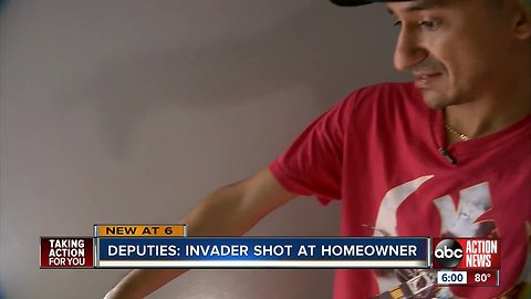 Man nearly shot during an attempted home invasion