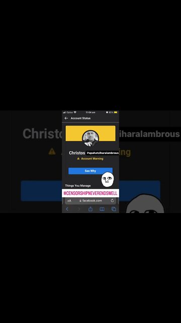 Facebook. Fascists Against Truth, Humankind and God