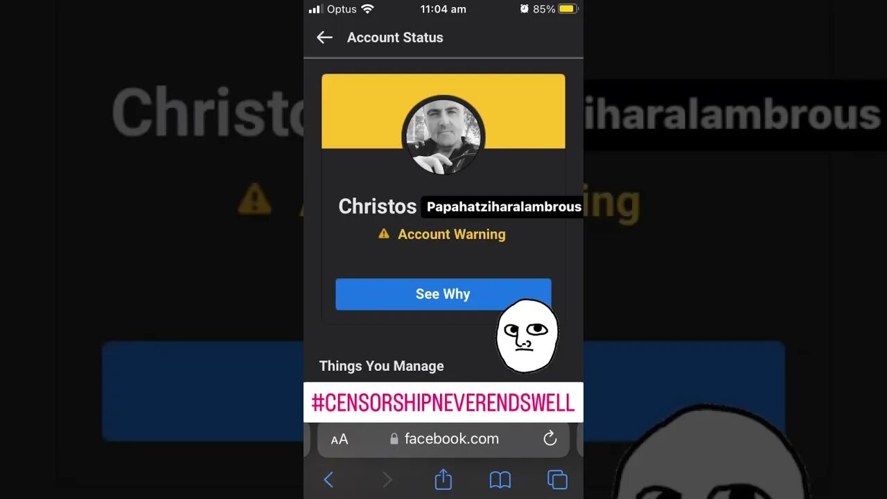 Facebook. Fascists Against Truth, Humankind and God