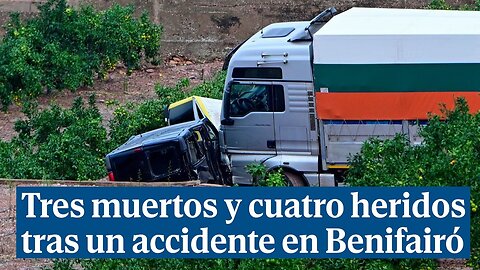 Tres muertos y cuatro heridos atropellados por un camión con problemas en los frenos en Benifairó