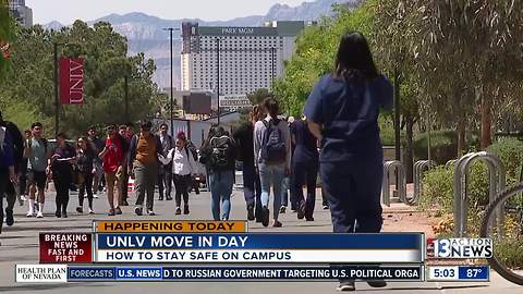 Move in day at UNLV