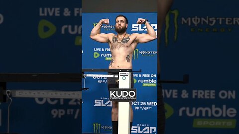 The Champion John Davis weighs in at 184 lbs for his second championship defense at Power Slap 5!