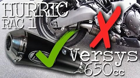 Hurric Rac1 Slip On FITTED to Versys 650