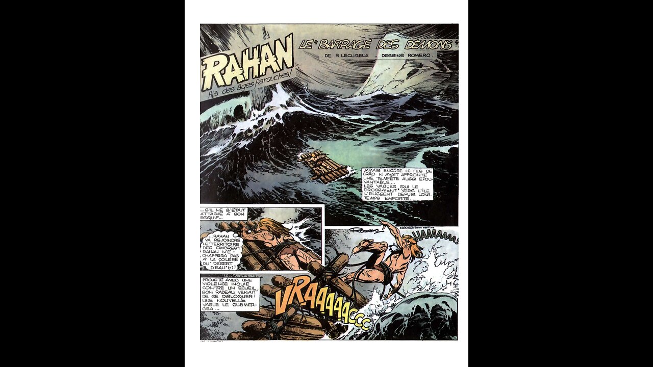 Rahan. Episode 131. By Roger Lecureux. The Barrage of Demons. A Puke (TM) Comic.