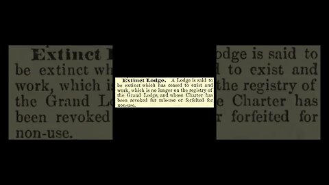 Extinct Lodge: Encyclopedia of Freemasonry By Albert G. Mackey