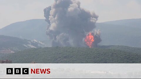 Israel and Hezbollah exchange heavy fire in major escalation / BBC News