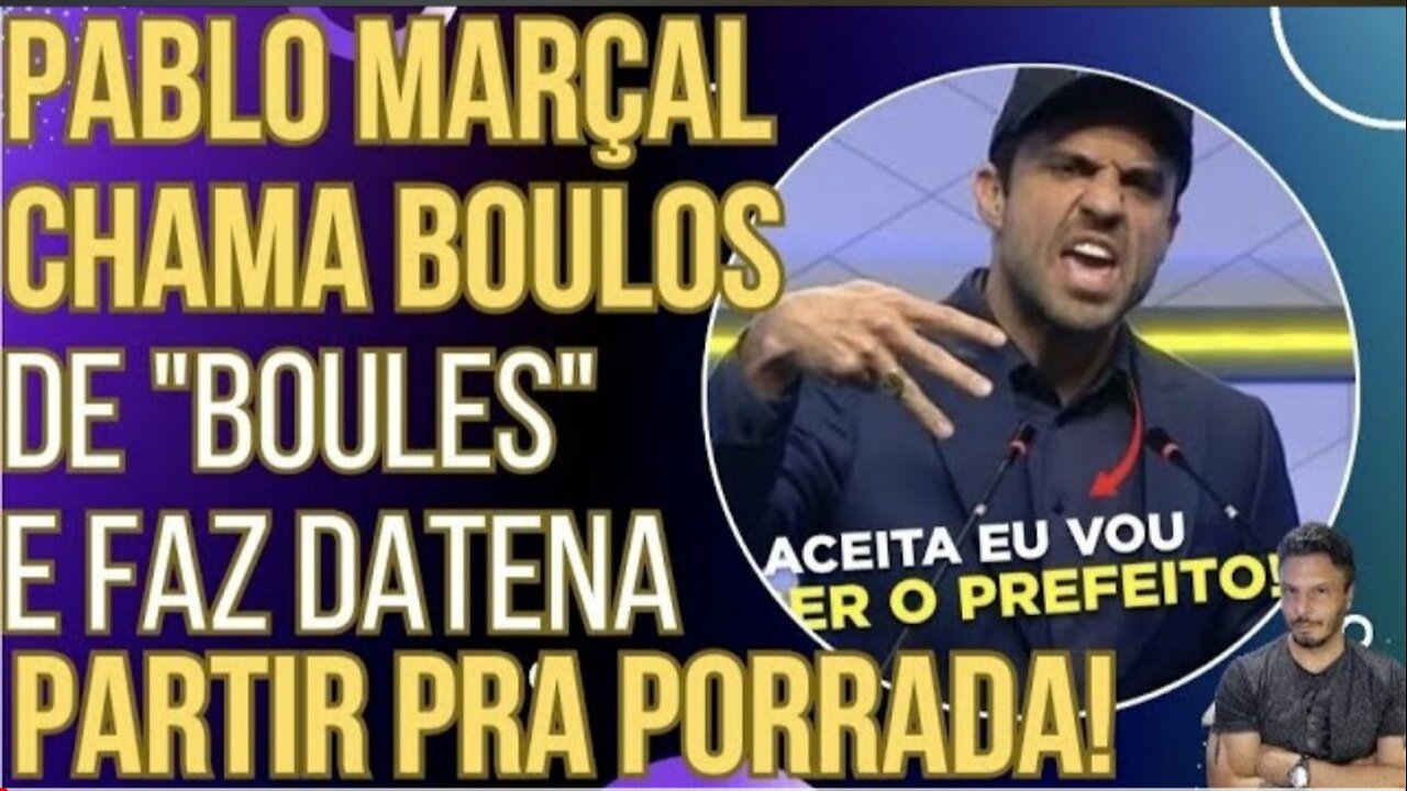 PODE RIR: Pablo Marçal debocha de Boulos com linguagem neutra e faz Datena partir pra porrada!