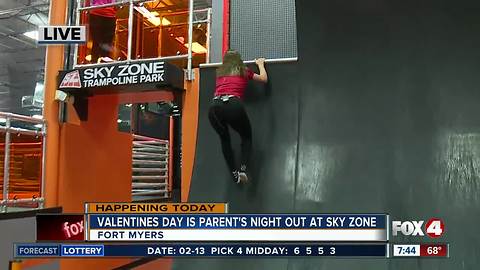 Valentines Day is Parents Night Out at Sky Zone Fort Myers - 7:30am live report