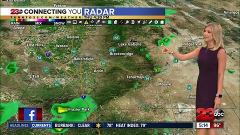 Tracking isolated thunderstorms in the mountains this afternoon