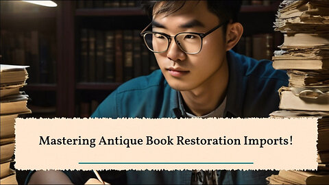 Unlock the Secrets of Importing Antique Book Restoration Supplies into the USA