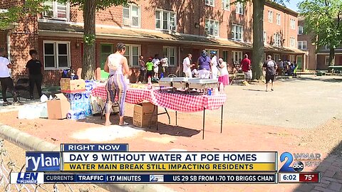 Day 8 without full water service at Poe Homes