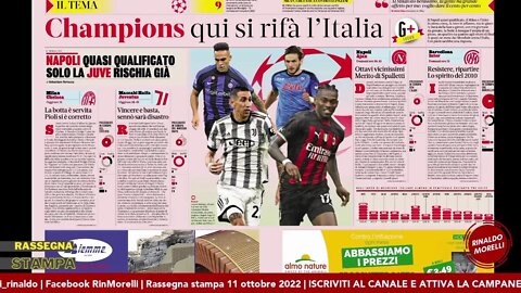Milan-Chelsea, serata di Champions. Juve ultima chiamata. Rassegna Stampa ep.148 | 11.10.22