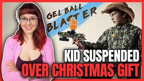 Kid Suspended Over Christmas Present