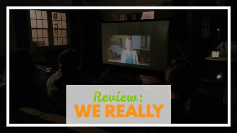 Review: Projector Screen with Stand, 100 inch Portable Indoor Outdoor Projection Movies Screen...