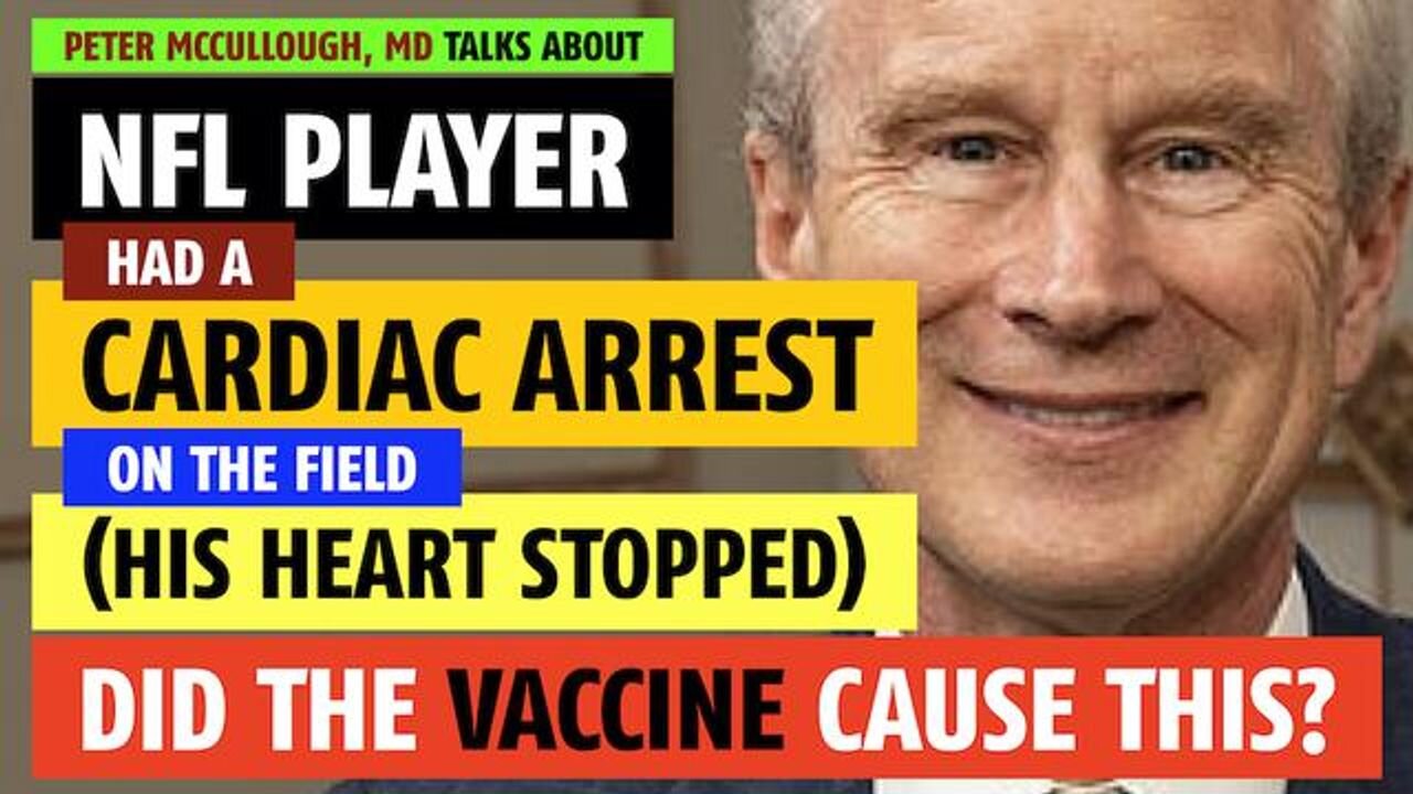 NFL player's heart stops on the field; did the vaccine cause this?