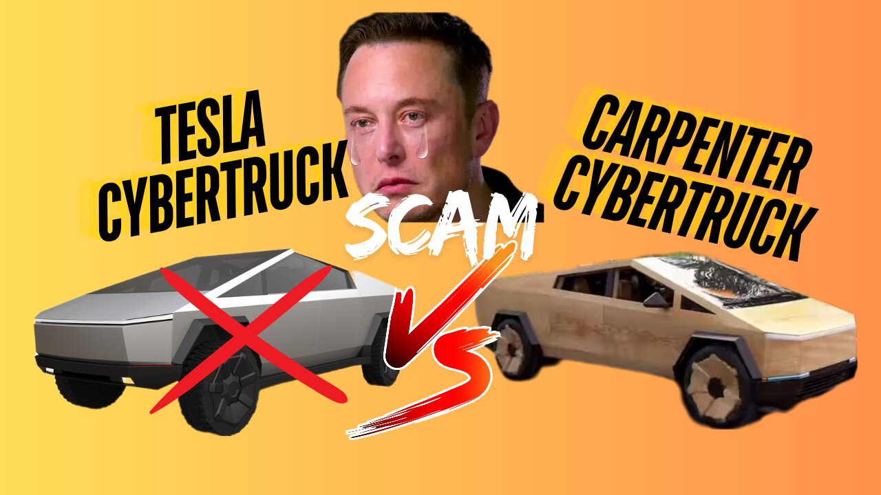 Tesla Cybertruck Vs Wood Cybertruck