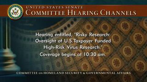 Risky Research : Oversight of U.S. Taxpayer Funded High-Risk Virus Research