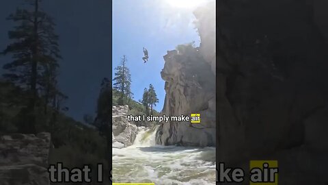 jumping off of #cliffjump #waterfall #girls #scary #fun