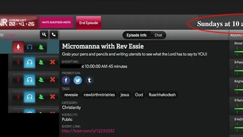 Micromanna with Rev Essie Favor of The King