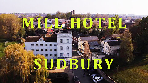 1800's water mill, transformed into The Mill Hotel in Sudbury, Suffolk