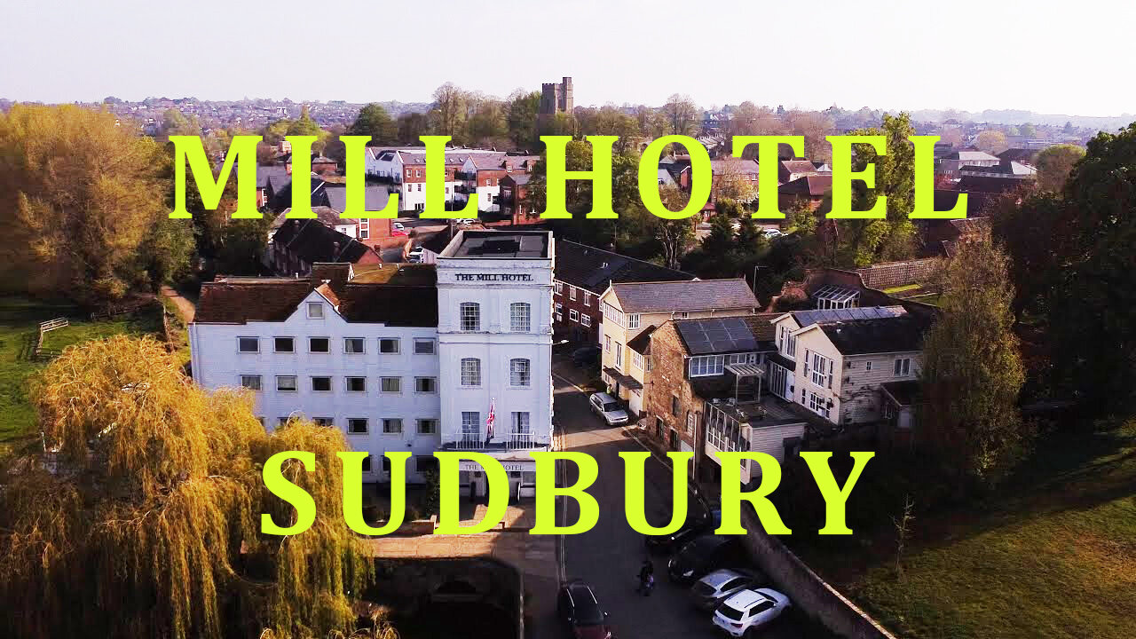 1800's water mill, transformed into The Mill Hotel in Sudbury, Suffolk