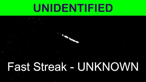 UAP - 27/08/2024 Fast Streak - UNKNOWN - Queensland Australia - UFO UAP Sighting