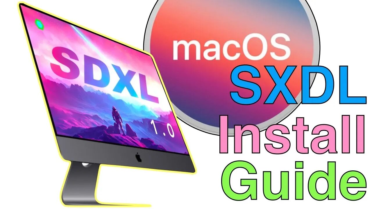 SDXL macOS easy peasy install & guide to use