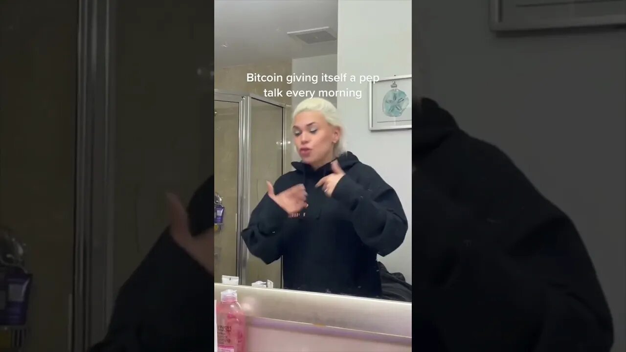 The pep talk every bitcoiner gives themselves #bitcoin #crypto #bitcoiners