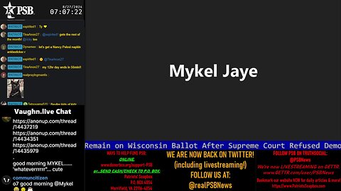 2024-08-27 07:00 EDT - Patriots Soapbox AM: with MykelJaye