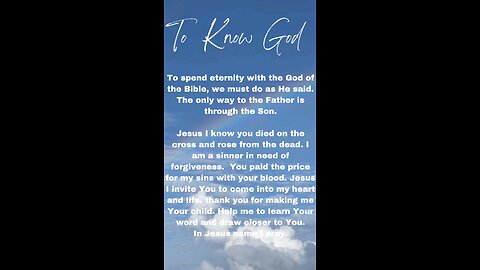 Know God