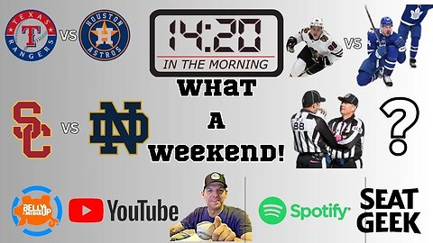 The Weekend That Was(n't) 14:20 In the Morning, October 16