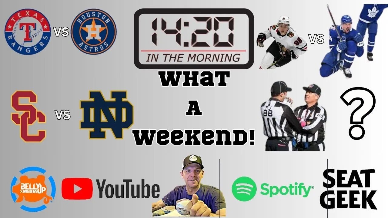 The Weekend That Was(n't) 14:20 In the Morning, October 16