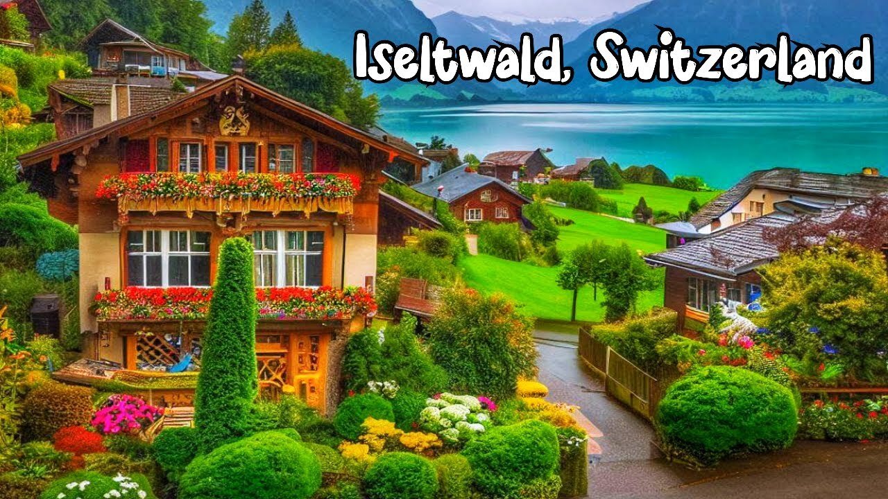 Gimmelwald is a heavenly Swiss village in the Lauterbrunnen Valley 🇨🇭 Switzerland 4K