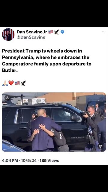 TRUMP❤️🇺🇸🥇🪽MEET COREY COMPERATORE FAMILY🤍🇺🇸🏅🪽👩‍👧‍👧🕺FOR BUTLER, PA RALLY💙🇺🇸🏅🪽🛬⭐️