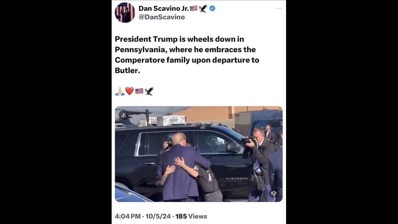TRUMP❤️🇺🇸🥇🪽MEET COREY COMPERATORE FAMILY🤍🇺🇸🏅🪽👩👧👧🕺FOR BUTLER, PA RALLY💙🇺🇸🏅🪽🛬⭐️