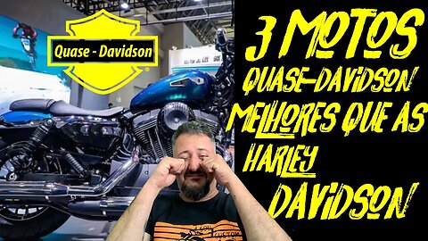 3 MOTOS CUSTOM QUASE- Davidson 0km que são melhores que as HARLEY DAVIDSON