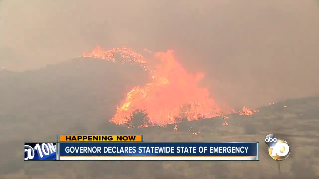 Gov. Gavin Newsom declares statewide emergency as wildfires roar