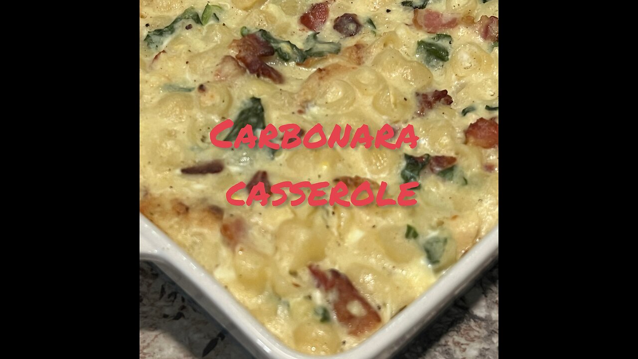 Carbonara casserole