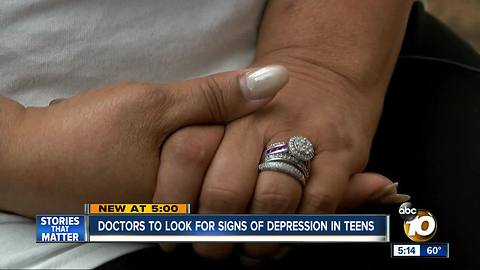 Doctors to screen teens for signs of depression
