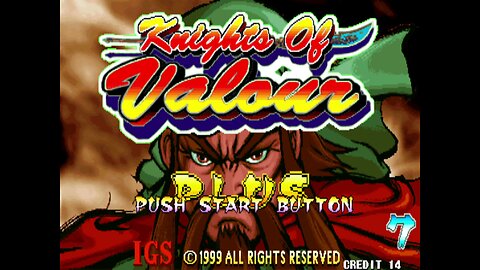 Knights of Valour Arcade Game, IGS 1991, playthrough