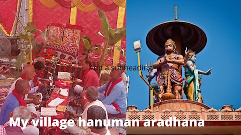 My village pooja lord Hanuman's